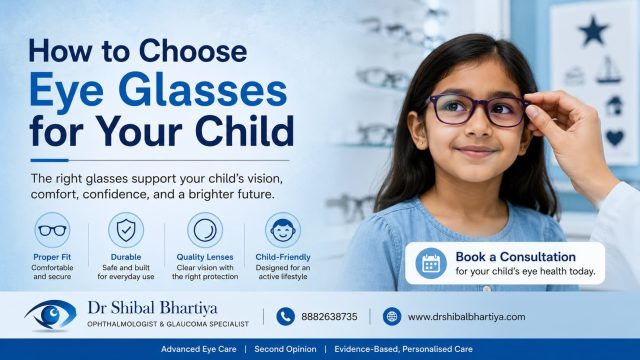 Dr Shibal Bhartiya guide to choosing eye glasses for children Gurugram