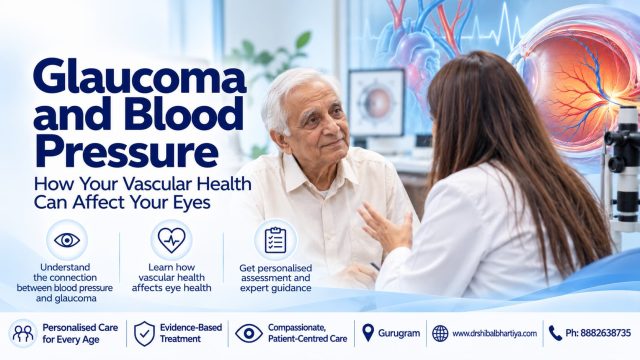 Dr Shibal Bhartiya glaucoma and blood pressure check, glaucoma specialist Gurgaon