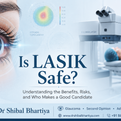 proper pateint selection and preoperative testing and surgical techniqe make lasik safe, dr shibal bhartiya