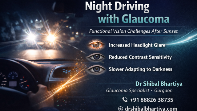 Can I drive at night with glaucoma; Dr. Shibal Bhartiya: Expert Glaucoma Specialist & Clinician-Scientist in Gurgaon, Research Collaborator with Mayo Clinic, Jacksonville, USA
