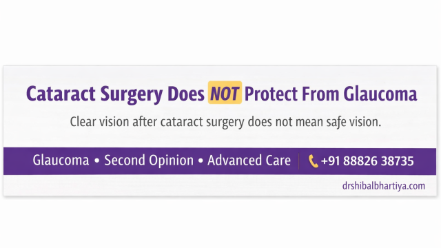 Dr Shibal Bhartiya cataract surgery glaucoma risk monitoring evidence Gurgaon