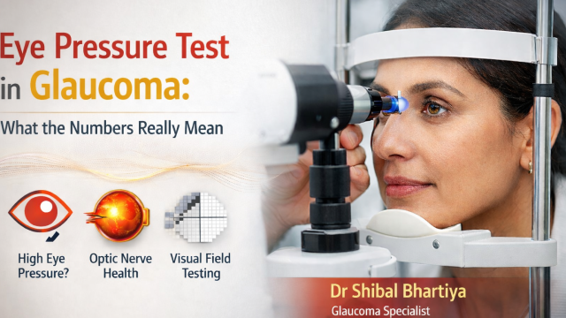 Eye Pressure test in glaucoma, IOP, intraocular pressure