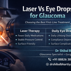 lasers versus eyedrops for glaucoma, Dr Shibal Bhartiya, glaucoma specialist in gurgaon, research collaborator, Mayo clinic