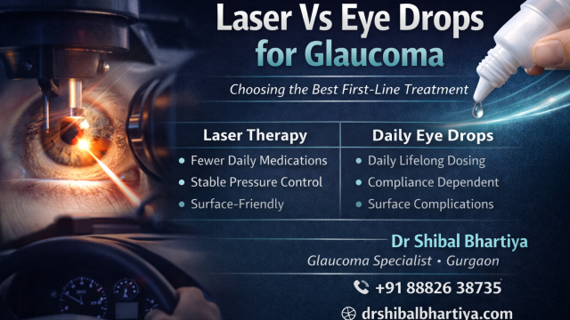 lasers versus eyedrops for glaucoma, Dr Shibal Bhartiya, glaucoma specialist in gurgaon, research collaborator, Mayo clinic