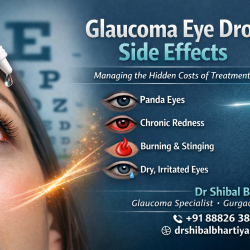 glaucoma eye drop side-effects. latanoprost side effects; glaucoma redness treatment, Dr. Shibal Bhartiya: Expert Glaucoma Specialist & Clinician-Scientist in Gurgaon, Research Collaborator with Mayo Clinic, Jacksonville, USA
