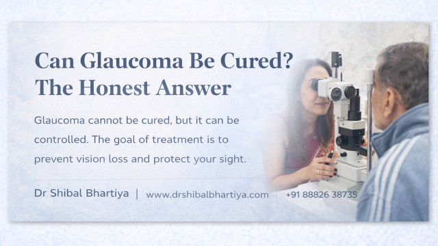 Dr Shibal Bhartiya can glaucoma be cured honest clinical answer Gurgaon