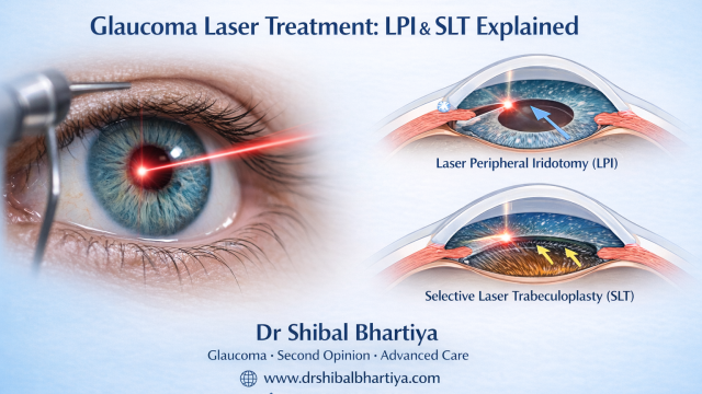 Dr Shibal Bhartiya glaucoma laser SLT LPI selective trabeculoplasty iridotomy Gurgaon