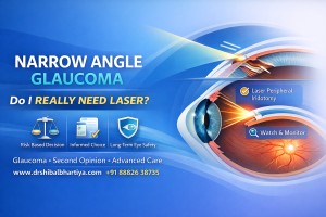closed angle glaucoma; narrow angle glaucoma dr shibal bhartiya best glaucoma specialist gurgaon