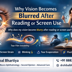 Dr Shibal Bhartiya blurred vision reading screen use differential diagnosis Gurgaon