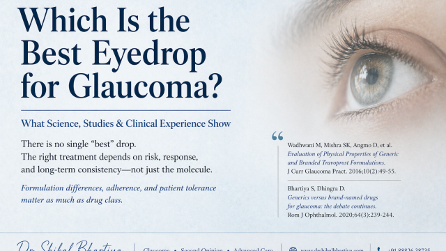 Dr Shibal Bhartiya best glaucoma eye drop patient-centred prescription Gurgaon