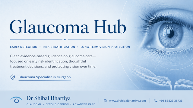 Dr Shibal Bhartiya glaucoma specialist Gurgaon evidence-based care risk stratification nerve imaging