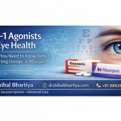GLP-1 Agonists and eye health, ozempic, mounjaro, eye test before weight loss drugs, dr shibal bhartiya, best eye specialist in gurgaon