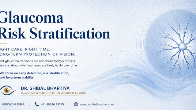 Glaucoma Risk assessment stratification, Dr Shibal Bhartiya, best eye doctor, fellwoship trained glaucoma specialist in gurgaon