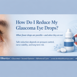 How to Reduce my glaucoma eye drops, Dr Shibal Bhartiya, Glaucoma Specialist, Best Eye Doctor in Gurgaon, SLT, fixed drug combinations, surgery, migs