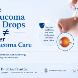 Dr Shibal Bhartiya glaucoma eye drop protocol evidence-based prescribing Gurugram