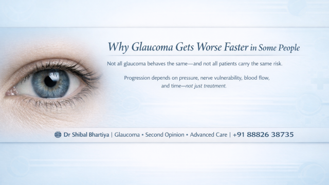 glaucoma progression risk factors Dr Shibal Bhartiya best eye doctor, second opinion, personalised glaucoma care