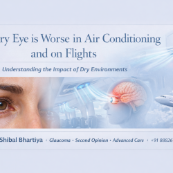 why dry eye is worse in air conditioning and flights dr shibal bhartiya gurgaon, best eye doctor
