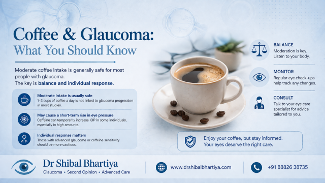 Coffee and glaucoma, decaf coffee, cola drinks, energy drinks, Second opinion, Dr Shibal Bhartiya, Glaucoma Specialist, Best Eye Doctor in Gurgaon