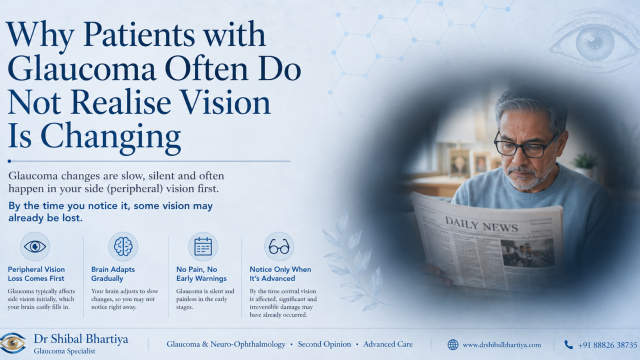 Dr Shibal Bhartiya glaucoma vision changes unnoticed Gurgaon