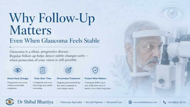 Dr Shibal Bhartiya glaucoma follow-up matters feels stable Gurgaon