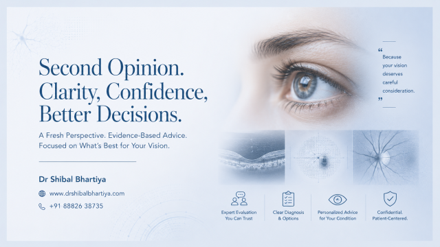 Dr Shibal Bhartiya glaucoma specialist Gurgaon reviews reports during second opinion consultation