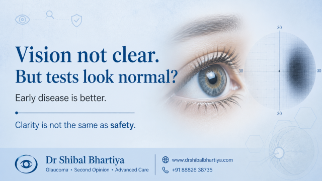 Vision Not Clear But Tests Normal, Second opinion, Dr Shibal Bhartiya, Glaucoma Specialist, Best Eye Doctor in Gurgaon