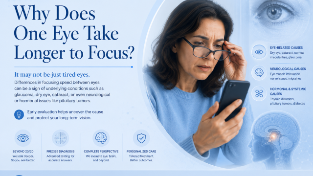 Dr Shibal Bhartiya glaucoma specialist Gurgaon explains why one eye takes longer to focus