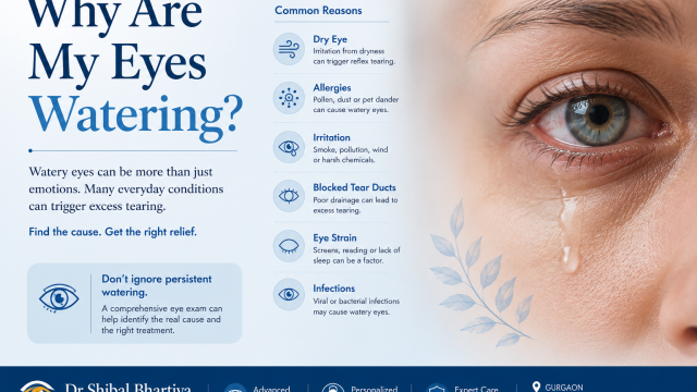 Dr Shibal Bhartiya ophthalmologist Gurgaon explaining causes of watery eyes epiphora and tear duct problem