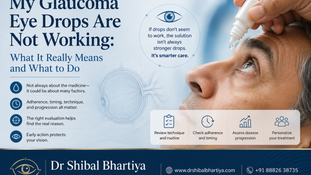 glaucoma eye drops not working, Second opinion, Dr Shibal Bhartiya, Glaucoma Specialist, Best Eye Doctor in Gurgaon