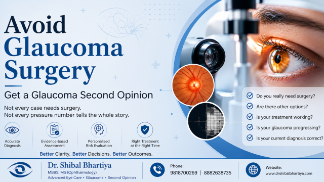 accurate diagnosis, evidence-based assessment, personalised risk evaluation, and choosing the right glaucoma treatment at the right time