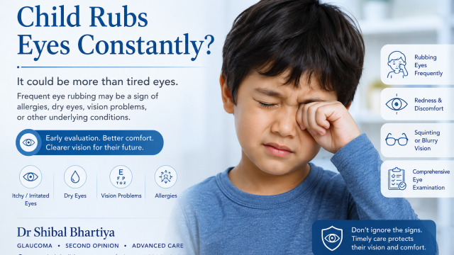 Dr Shibal Bhartiya children's eye rubbing causes Gurgaon, children eye doctor