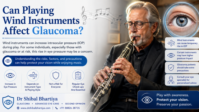 Dr Shibal Bhartiya discusses risk of glaucoma progression in musicians who play wind instrumets