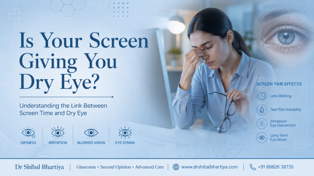 Dr Shibal Bhartiya, dry eye specialist Gurgaon, explains screen-related dry eye disease and tear film instability