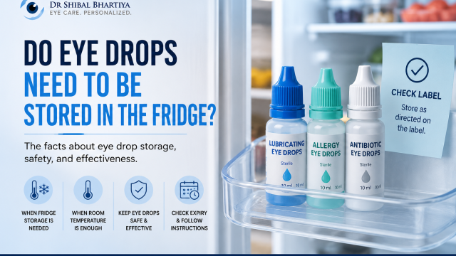 Dr Shibal Bhartiya Gurugram explains eye drops refrigeration storage myth