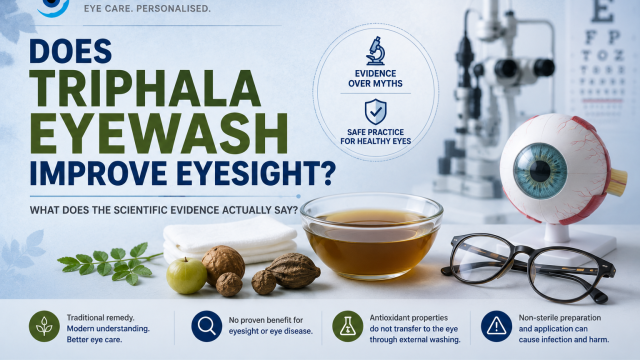 Dr Shibal Bhartiya Gurugram explains triphala eyewash eyesight myth