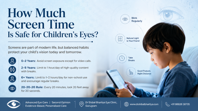 Dr Shibal Bhartiya recommends limiting screen time, and encouraging children to spend time outdoors
