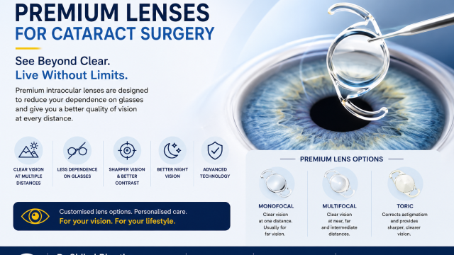 Dr Shibal Bhartiya explains how to choose premium lenses for cataract surgery in Gurgaon