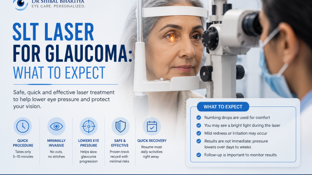 Dr Shibal Bhartiya explains SLT laser treatment for glaucoma, what to expect, Gurgaon eye clinic