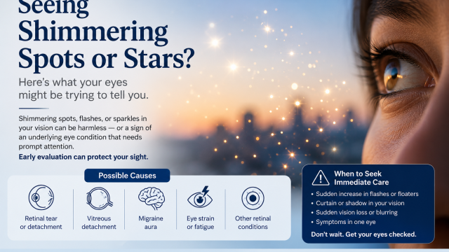 Dr Shibal Bhartiya on shimmering spots stars vision causes, Gurgaon