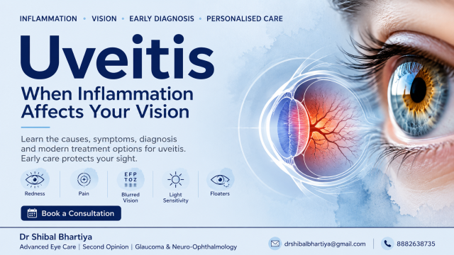 Dr Shibal Bhartiya explains uveitis symptoms and treatment for patients in Gurgaon.