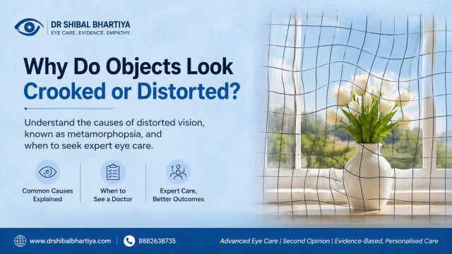 Dr Shibal Bhartiya explains distorted vision and wavy lines, Gurgaon eye specialist