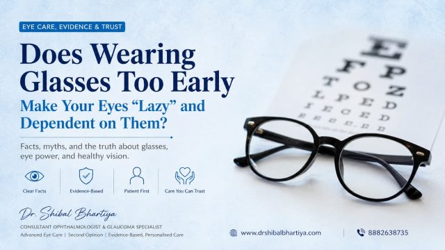 Dr Shibal Bhartiya Gurugram explains glasses too early dependency myth for children