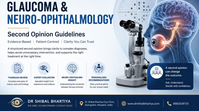 Dr Shibal Bhartiya's evidence-based Glaucoma & Neuro-Ophthalmology Second Opinion Guidelines help design a long term management plan for vision protection