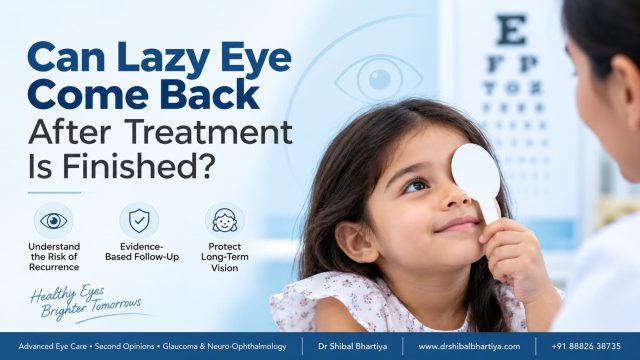 Dr Shibal Bhartiya Gurgaon explains amblyopia regression risk and post-treatment follow-up care