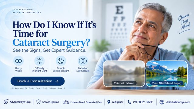 Dr Shibal Bhartiya Gurgaon explains when it's time for cataract surgery beyond visual acuity