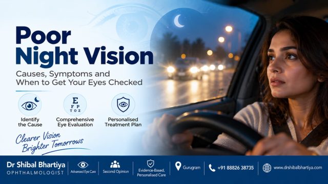 Dr Shibal Bhartiya on poor night vision causes, Gurgaon ophthalmologist