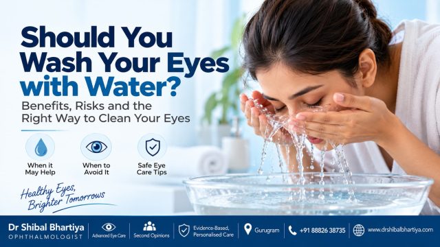 Dr Shibal Bhartiya Gurugram explains splashing water, washing eyes, eye cleaning myth