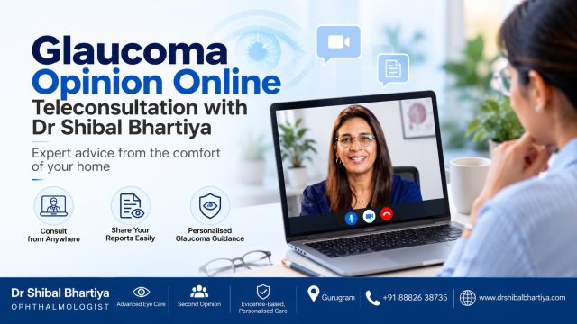 Dr Shibal Bhartiya online glaucoma consultation by video, specialist care from Gurgaon for patients across India